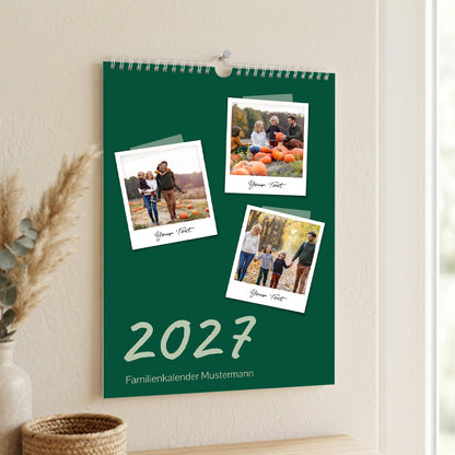 Familienkalender Polaroidfoto